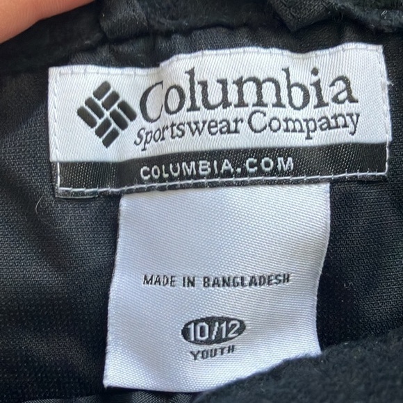 Columbia Black Ski/Snow Pants Zip Up and Snap Youth 10/12 - Picture 6 of 8